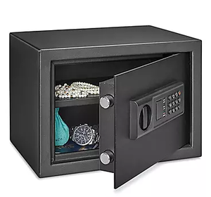 lot 180 image: Steel Security Home Safe Box 14 x 10 x 10