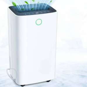 lot 507 image: 22 Pint High-Efficiency Dehumidifier with Handle, 24-Hour Timer, BasementBedroomBathroom