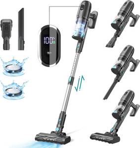 lot 521 image: Prettycare Cordless Stick Vacuum Cleaner Lightweight for Carpet Floor Pet Hair