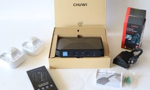 lot 85 image: Intel Hero Box Mini PC Chuwi, Motion LED Lights, Outdoor Smart Switch NIB, VIAGKIKI M.2 SSD Enclosure