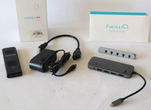 lot 87 image: NewQ USB-C HUB NIB, FINGER PC Fine.Refine. STICK E-DO8-A4-205 intel Inside More Fine
