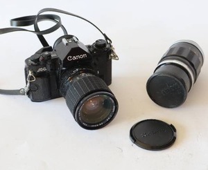 lot 88 image: Canon A-1 Camera with Additional Lens