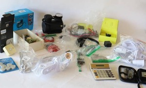 lot 91 image: Mini Air Compressor, Philips HUE Wireless Lighting, Clamp Lights Etc