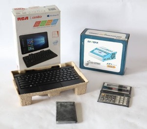 lot 104 image: RCA cambio 2-in1 Tablet Windows 10 Model# W101 V2 NEW, EV-PEAK AR1 Balance Charger 500W NIB