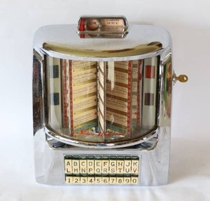 lot 2 image: 50s 60s Seeburg Wall-O-Matic 200 Coin-Operated Juke Box wKey...