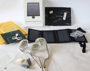 lot 167 image: Solar Powered Panels Gadgets Etc...