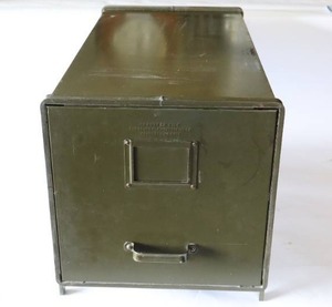 lot 190 image: Vintage Metal Transfer File One-Drawer Unit By the General Fireproofing Co.