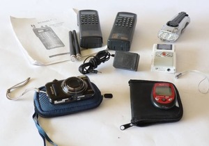 lot 231 image: Uniden Bearcat BC60XLT-1 ScannerRacing Radio Set, RCA Small Wonder Camcorder...
