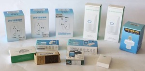 lot 232 image: Sonoff S20 WiFi Smart Power Plug Socket Wireless Remote Control Timer Power Switch, Sonoff Slampher Smart Light Lamp Bulb Holder, PIR Motion Detector Etc.