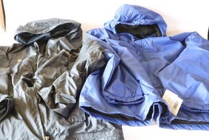 lot 233 image: Mens 5XLT Water Resistant Hooded Storm Jacket Royal Blue, Port Authority Hooded Jacket Khaki