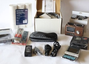 lot 247 image: Portable Mini Speaker MD-V9, VoIP Phone, USB Converter Etc