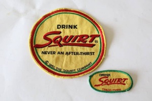 lot 271 image: Memorabilia Drink Squirt, Never an After Thirst Vintage Patches