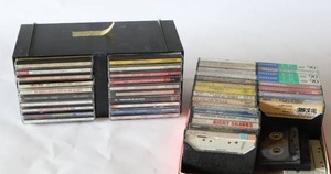 lot 277 image: Music CDs in Stacking Display Case, Cassette Tapes