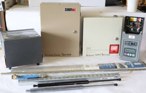 lot 281 image: GENERIC Control Panel, Corby Access Control Systems Steel Cabinet Enclosure, Altec Lansing Subwoofer for PC Speakers VS2521