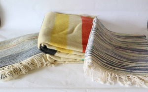 lot 282 image: Vintage Rag Rugs Blanket