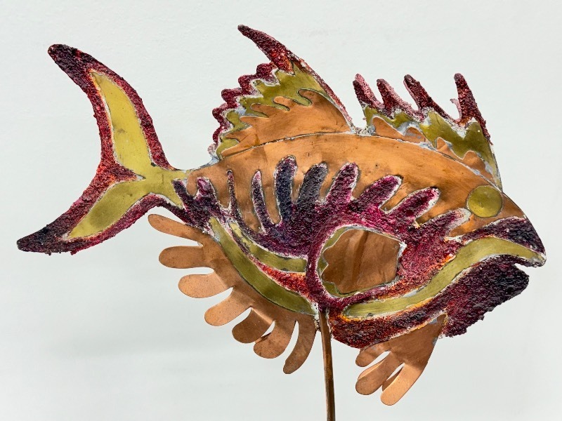 lot 21 image: Jacque Tatum Fish Sculpture