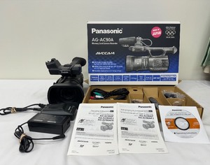 lot 28 image: Panasonic AG-AC90A AVCCAM 1080P Studio Camcorder 12x Zoom with Original Box & Accessories