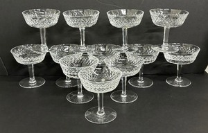 lot 71 image: Elegant Waterford Alana Champaign Glasses  Tall Sorbet Dishes