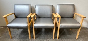 lot 80 image: Gunlocke Chairs - Set of Three