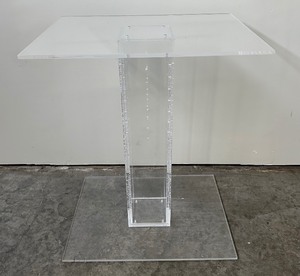 lot 29 image: Lucite Podium or Display Stand
