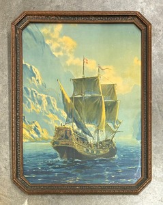 lot 61A image: The Good Ship Print by R. Atkinson Fox