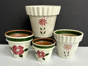 lot 44A image: Four Fabulous Stangl Pots  Planters