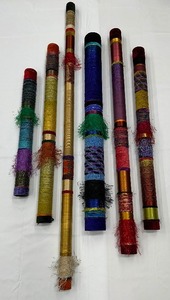 lot 5 image: Beautiful Colorful Modern Wall Art Ensemble by Myra Burg - Quiet Oboes