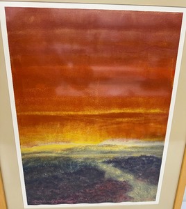 lot 116 image: Original Art by Leonora Durrett - Reverberating Shadows Monotype