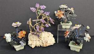 lot 138 image: Assorted Stone and Gem Trees