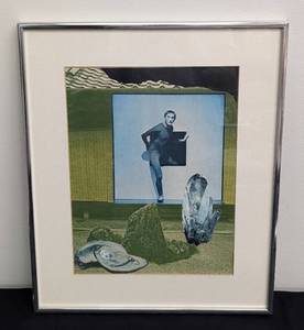 lot 184 image: Small Framed Artisan Created Abstract Collage