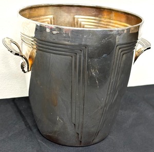 lot 7A image: Vintage Art Deco Silver Plate Wine  Champagne Bucket