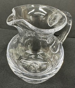 lot 229 image: Simon Pearce Hand blown Small Glass Pitcher