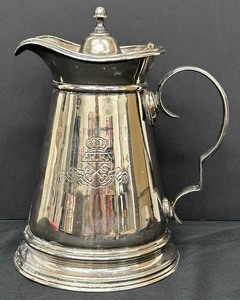 lot 230 image: Department 56 Grand Hotel Collection Silver Plated Large Coffee Pot