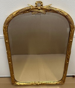 lot 60A image: Vintage Guilded Gold Framed Wheat Design Mirror