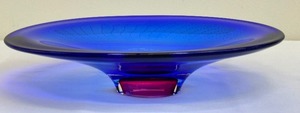 lot 6A image: Kosta Boda Zoom Dish  Kosta Boda Art Glass Zoom Dish