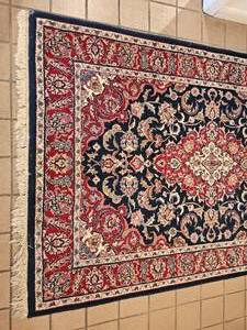 lot 19 image: Vintage Sarouk Styled Persian Area Rug  49 x 70