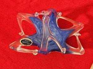lot 35 image: Murano Glass Basket Curio Art Glass