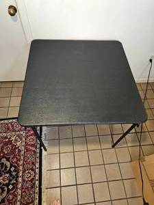lot 174 image: Rugged Black Folding Card Table