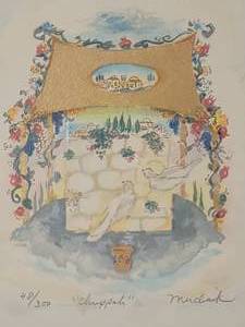 lot 59 image: SIGNED Michoel Muchnik - Fine Art Judaica Print - Chuppah - 48300