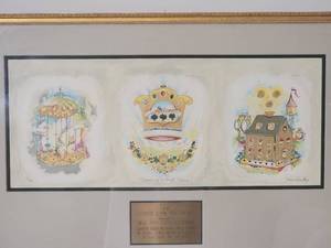 lot 61 image: SIGNED Michoel Muchnik - Fine Art Judaica Print - Crown of a Good Name - 72300