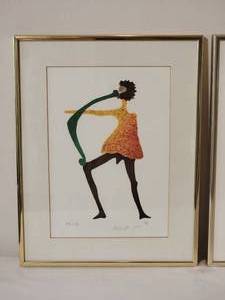 lot 11 image: SIGNED Aharon Bezalel - Fine Art Lithograph Print Pair - Zodiac Collection - 87-135150