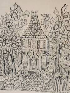 lot 149 image: Delightful Fine Art Print - S. Keshen - Magical Cottage