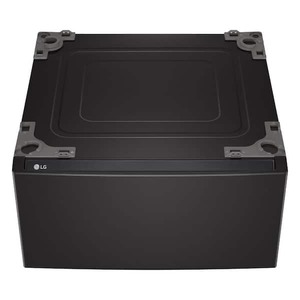 lot 171 image: LG 27 in. Laundry Pedestal in Black Steel with Storage Drawer for Washers and Dryers