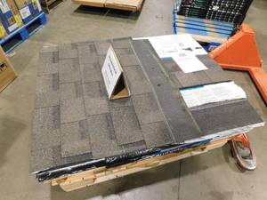 lot 56 image: NEW - IKO Architectural Laminated Shingles - DRIFTWOOD - 12 Bundles  4 Square.