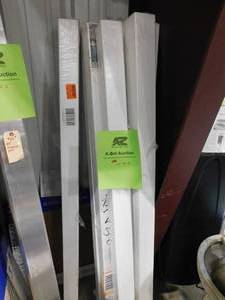 lot 90 image: (8) Veranda 4 in. x 4 in. x 6 ft. White Vinyl Square Fence Post
