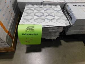 lot 98 image: Daltile Xpress Mosaix Peel N Stick Moonstone 18 in. x 14 Marble Hinge Mosaic Tile (1.62 sq. ft.Each) 31 SHEETS