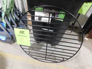 lot 101 image: 36 in. Round Black Steel Fire Pit Firewood Grate