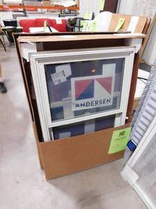 lot 122 image: (2) ANDERSON WINDOWS - 29 58 X 41 34 SINGLE HUNG WITH NAIL FLANGE - NEW