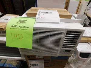 lot 140 image: Lg Electronics 12,000 Btu 230-Volt Window Air Conditioner Lw1216Hr With Cool, Heat And Remote In White