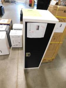 lot 142 image: AdirOffice 48 in. H Single Tier Steel Storage Locker Cabinet in Black